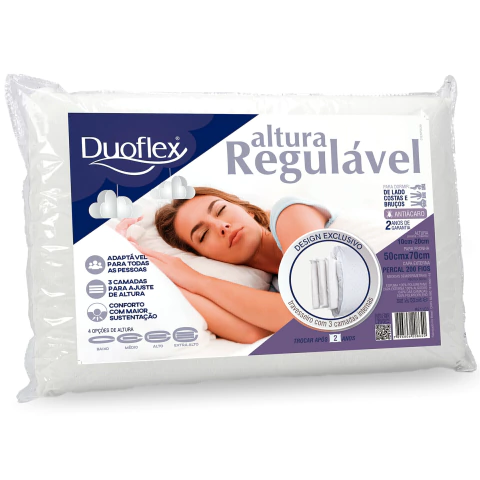 Travesseiro Altura Regulável Duoflex - RE1103