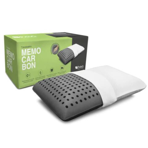 Travesseiro Memocarbon NASA Carvão Ativado Theva