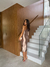 Vestido Lúcia Midi Capuccino Acetinado - Lady Style Atacado
