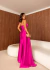 Vestido negro largo de satén Carol - (cópia) - tienda online