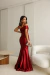 Cecilia Long Satin Dress - Lady Style Atacado