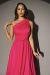 Vestido Alicia Rosa Tul Brillante - Fiesta Larga - Madrina - comprar online