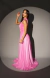 Vestido Alicia Rosa Chicle Tul Brillante - Fiesta Larga - Madrina - Lady Style Atacado