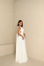 Vestido Izabel Tule sem Brilho Branco Um ombro só - Madrinha - buy online