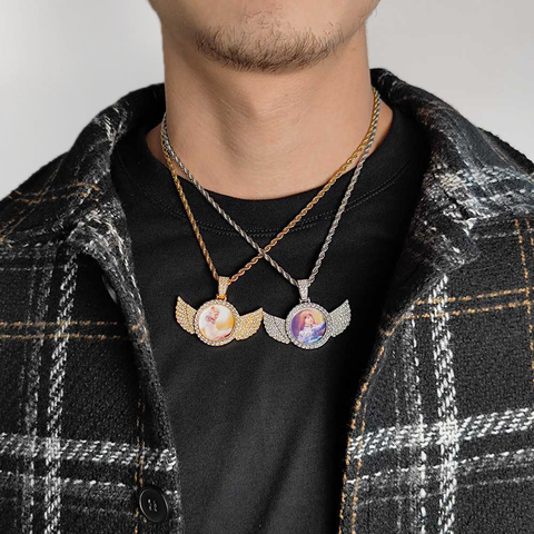 Dije foto personalizado Alas - comprar online