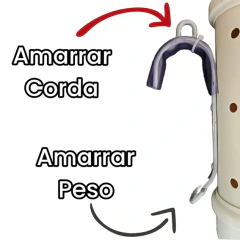 Cevador Pesca 50cm Com Tubo Pvc 75mm Ceva Tratador Peixe - Ativa Pesca e Camping