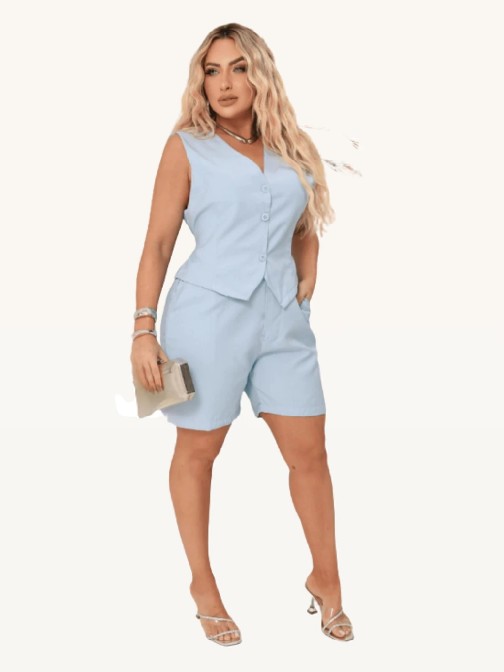 Conjunto Harmonia Colete e Short com Regulagem — Class