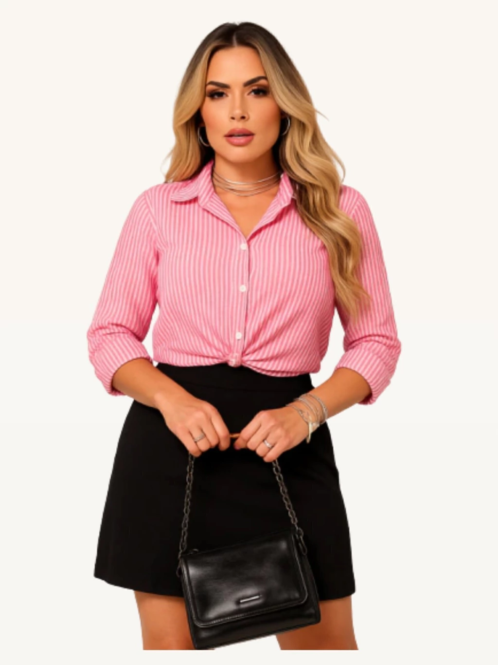 Camisete Lisa ou Listrada Manga Longa — Class