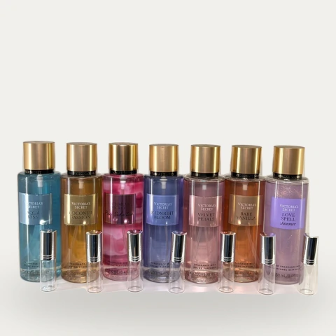 Kit 7 Decants Body Splash Victoria's Secret - 5ml