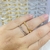 Anel duo ondulado liso e cravejado ✨ - ANE0004 - comprar online