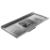 PIA PARA COZINHA AÇO INOX 120X52CM COM CUBA CENTRAL - comprar online