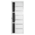 PORTA BRANCA FRISADA LUX 3 ALUGALVA 210 X 80 FUME DIREITA - comprar online