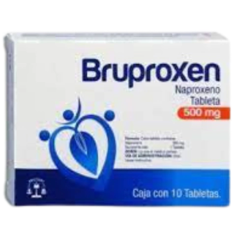 Naproxeno 500mg 10 tabletas (Bruproxen)