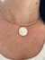 Choker Aro com Madrepérola em aço inoxidável