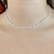 Choker Pérolas Formato Grão de Arroz em Aço Inox Antialérgico - comprar online