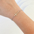 Pulseira Cruz em Aço Inoxidável
