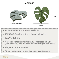 Imagem do Pingente Folha Costela - 7cm