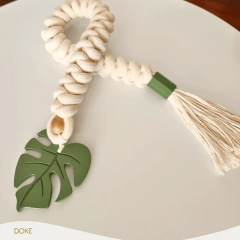 Colar de Mesa Trançado Macramê 75cm