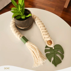 Imagem do Colar de Mesa Trançado Macramê 75cm