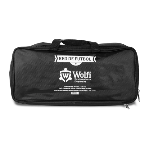 PAR DE REDES FUTBOL 9 WOLFI 5x2 MTS 5MM - comprar online