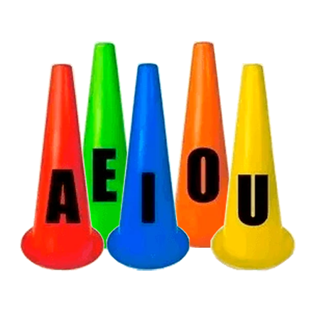 CONO RÍGIDO COORDINACIÓN CON VOCALES - PACK X5 U