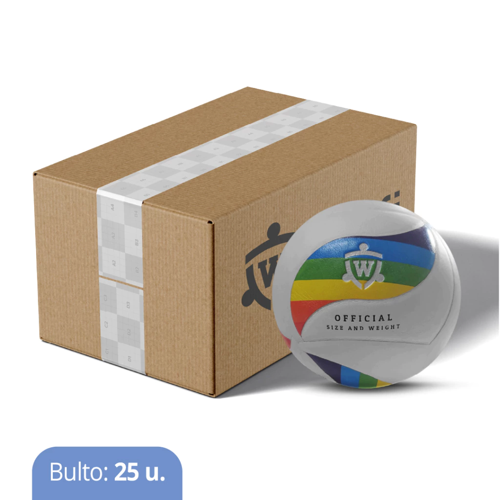 BULTO 25 U. - PELOTA DE VOLEY RAINBOW WOLFI