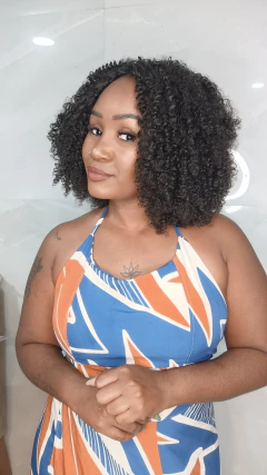 Wig Aline human hair - Espaço de Beleza Rhay WIG SHOP