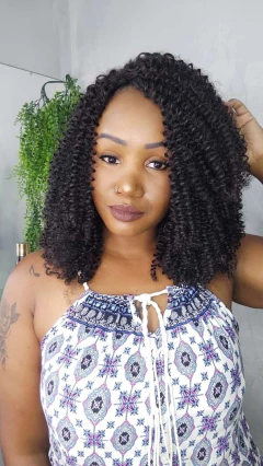 Wig Letícia (human hair) - Espaço de Beleza Rhay WIG SHOP