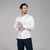 Camisa Social Acetinada Stretch - Branco