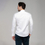 Camisa Social Acetinada Stretch - Branco - Podium Camisaria
