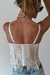 CORSET ENCAJE WHITE & NUDE - comprar online