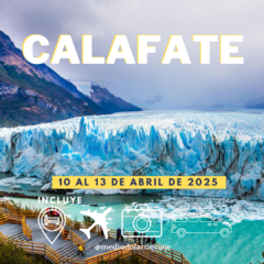 Calafate. del 10 al 13 de abril. en internet