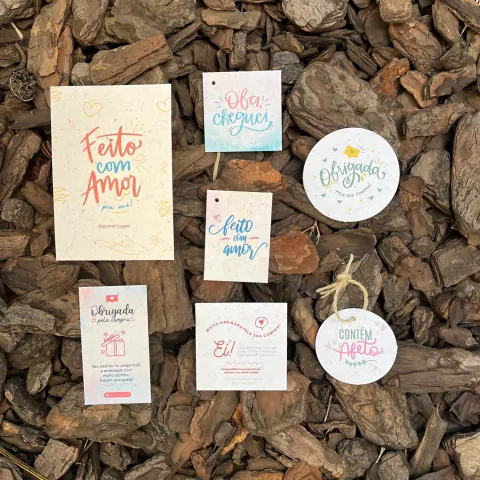 Kit Degustação - 7 modelos unitários para seu primeiro contato com o papel semente