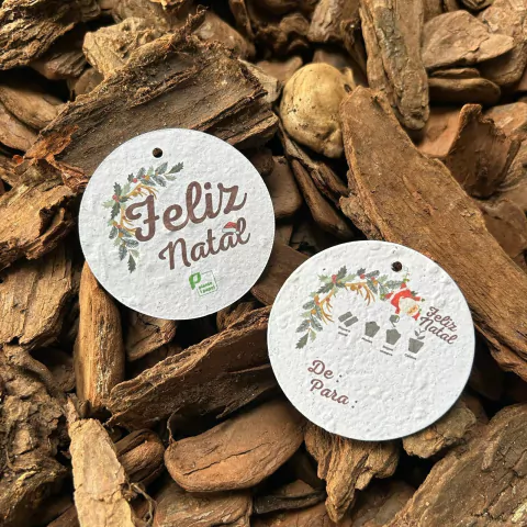 Modelo Fim de Ano - tamanho 6cm Redondo (100 unidades)