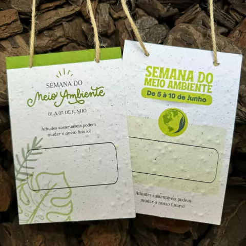 Semana do Meio Ambiente - Crachá 9x13cm (50 unidades)