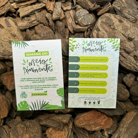 Semana do Meio Ambiente - Modelo 7x10cm (50 unidades)