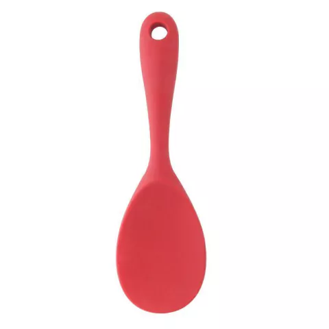 Colher para Arroz de Silicone Vermelha - 22x7cm