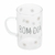 Conjunto 2 Canecas de Vidro Borossilicato Bom Dia 280ml - La Casa - Produtos Organizadores