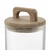 Pote de Vidro com Tampa de Acácia com Alça Oikos 1,3L - comprar online