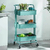 Carrinho Organizador Multiuso de Ferro 3 Prateleiras Verde Salvia - 41,5x34x88cm na internet