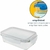 Imagem do Pote Hermético de Vidro Tampa Transparente 1,5L - Branco Oikos