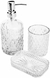 Conjunto para Banheiro de Vidro Litt Prata - 3 peças - comprar online