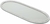 Bandeja Oval de Espelho com Strass Hills - 30x14cm - comprar online