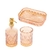 Conjunto para Banheiro de Vidro Diamond Ambar - 3 peças