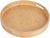 Bandeja Redonda de Bambu Ekos G - 35x35x5cm