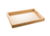 Bandeja De Madeira Pinus Fundo Sisal Natural - 30x17x4,5cm