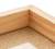 Bandeja De Madeira Pinus Fundo Sisal Natural - 30x17x4,5cm - comprar online