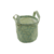 Cesto Organizador Redondo Chevron Verde - 20x16cm