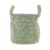 Cesto Organizador Redondo Chevron Verde - 20x16cm - comprar online