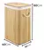 Cesto Retangular de Bambu Natural com Forro e Tampa Oikos 60cm - La Casa - Produtos Organizadores